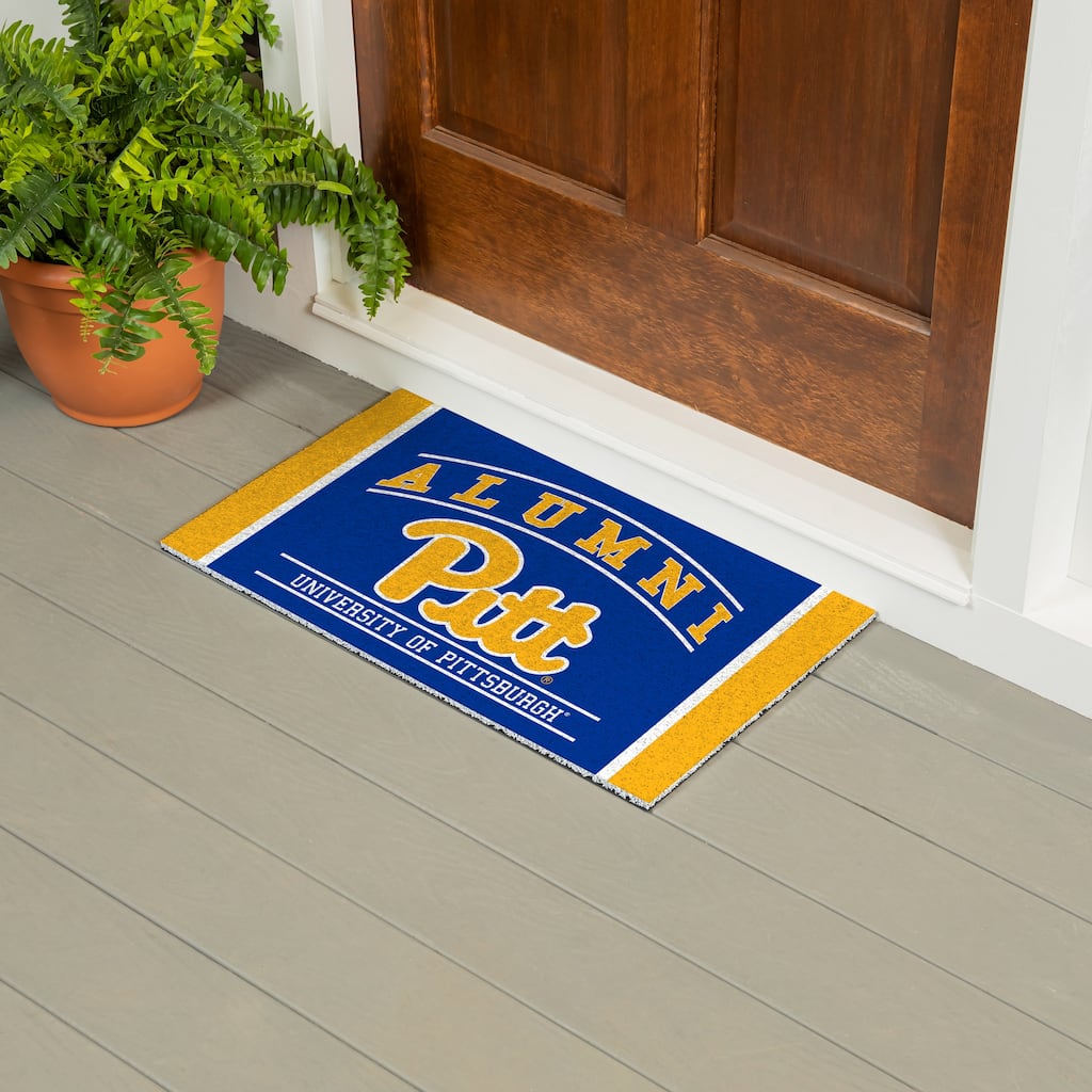 28 in. x 16 in. University of Pittsburgh Alumni Full Color PVC Door Mat