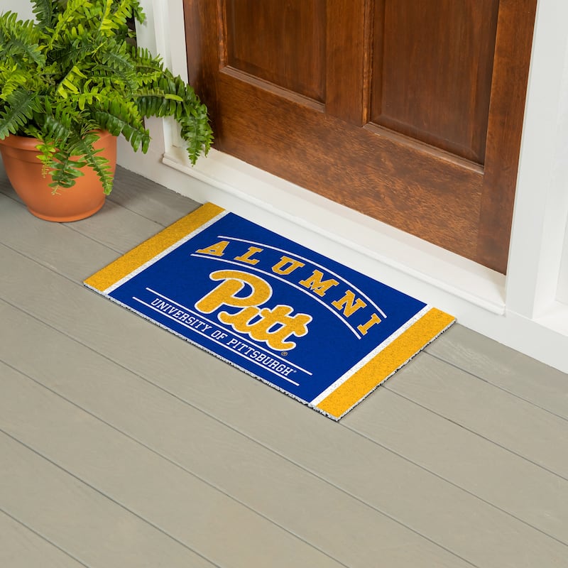 28 in. x 16 in. University of Pittsburgh Alumni Full Color PVC Door Mat