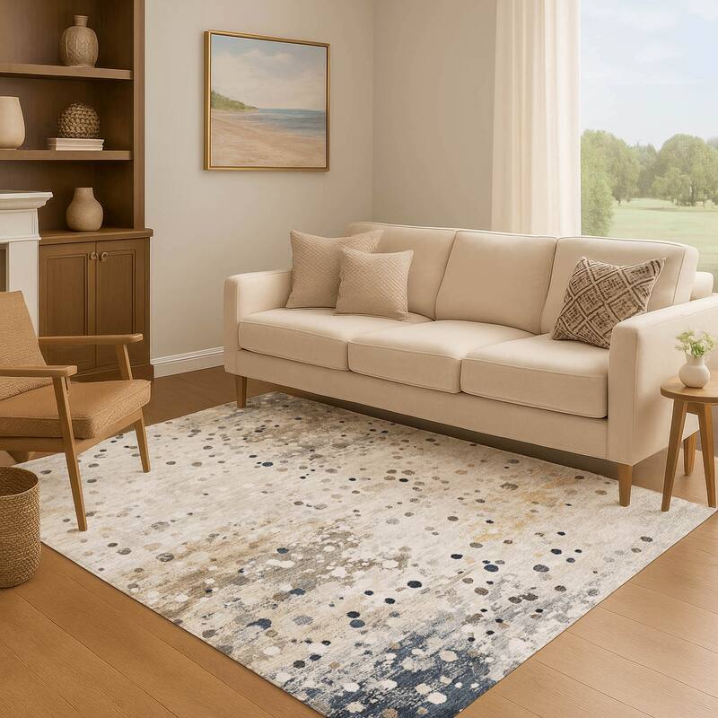 Premium Washable Super Soft Abstract Drip Mayfield Rug