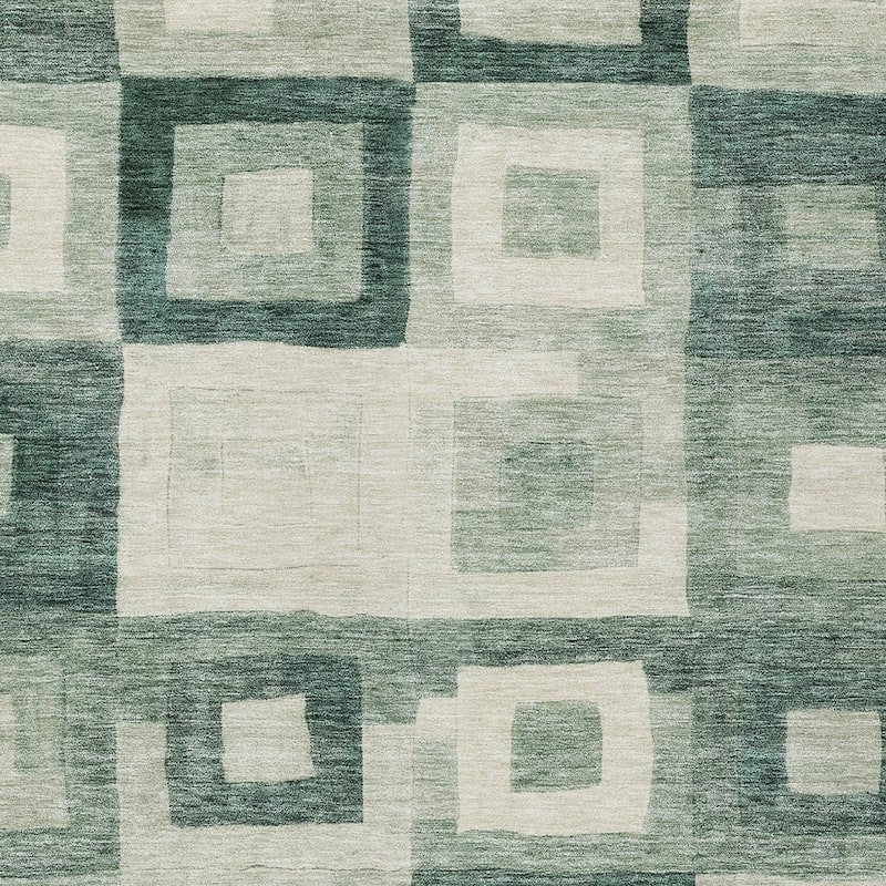 HomeRoots Geometric Transitional Rectangle Outdoor Rug