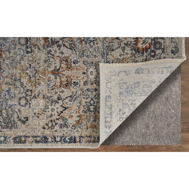 Grand Bazaar Frencess Machine Made Damask Transitional Area Rug