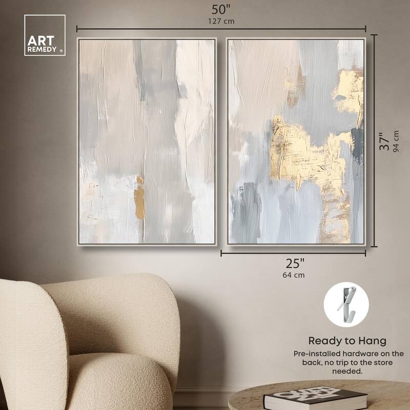 Gilded Driftwood I Canvas Set of 2 by Art Remedy