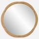 preview thumbnail 1 of 4, Uttermost 09960 Salina 39-3/4" Diameter Circular Framed Bathroom Bamboo