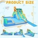 preview thumbnail 5 of 7, Oxford Cloth Inflatable Castle Bounce House In Blue And Yellow With Double Slides, Climbing Wall And Water Pool - N/A
