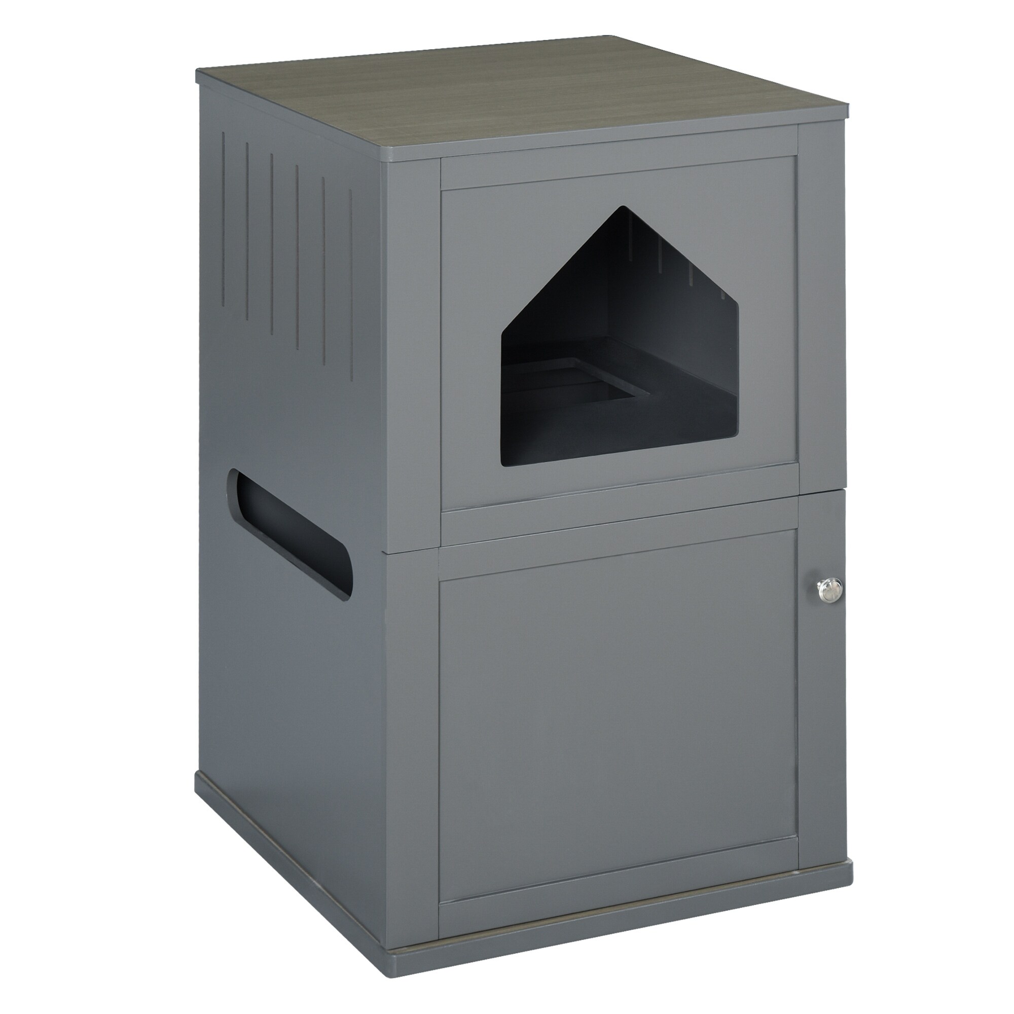 double decker litter box enclosure