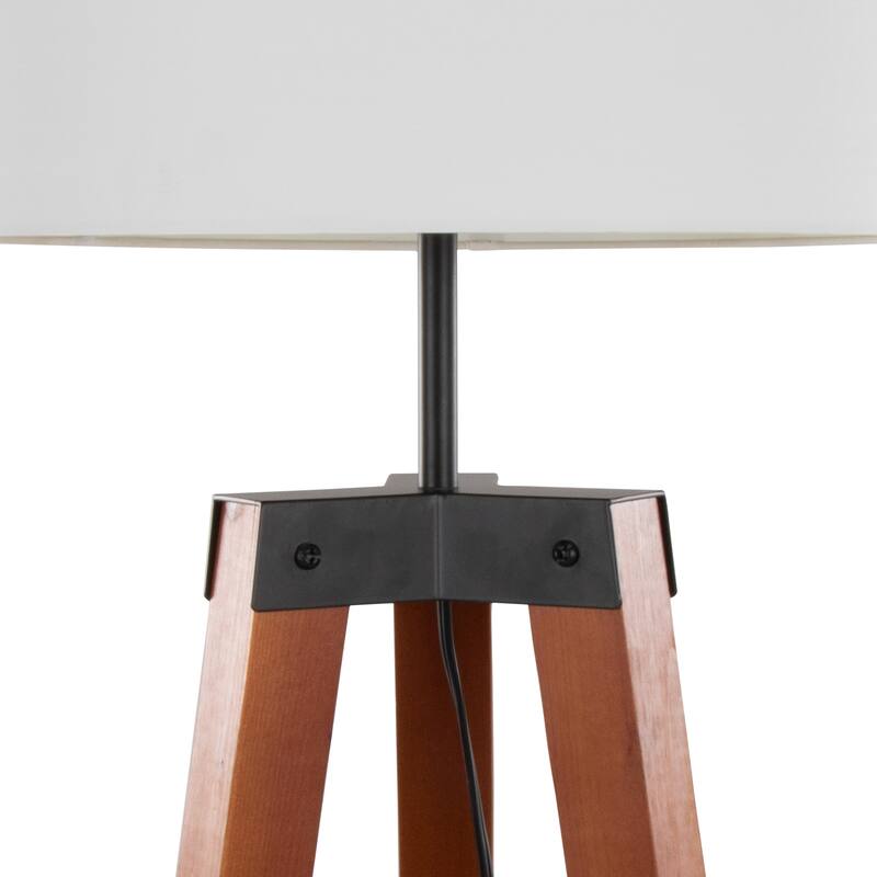 Carson Carrington Compass Tripod Floor Lamp with Shelf