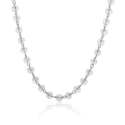 Victoria Townsend Silver Plated Crystal Necklace
