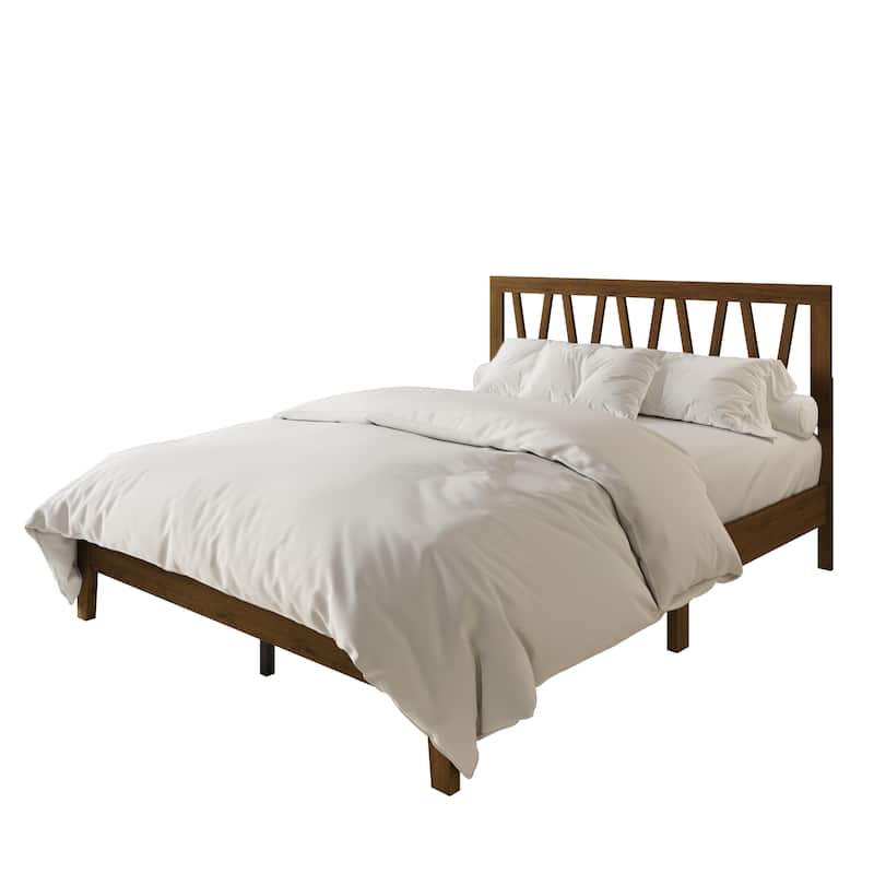 Clayfell Gadsden Solid Wood Panel Bed