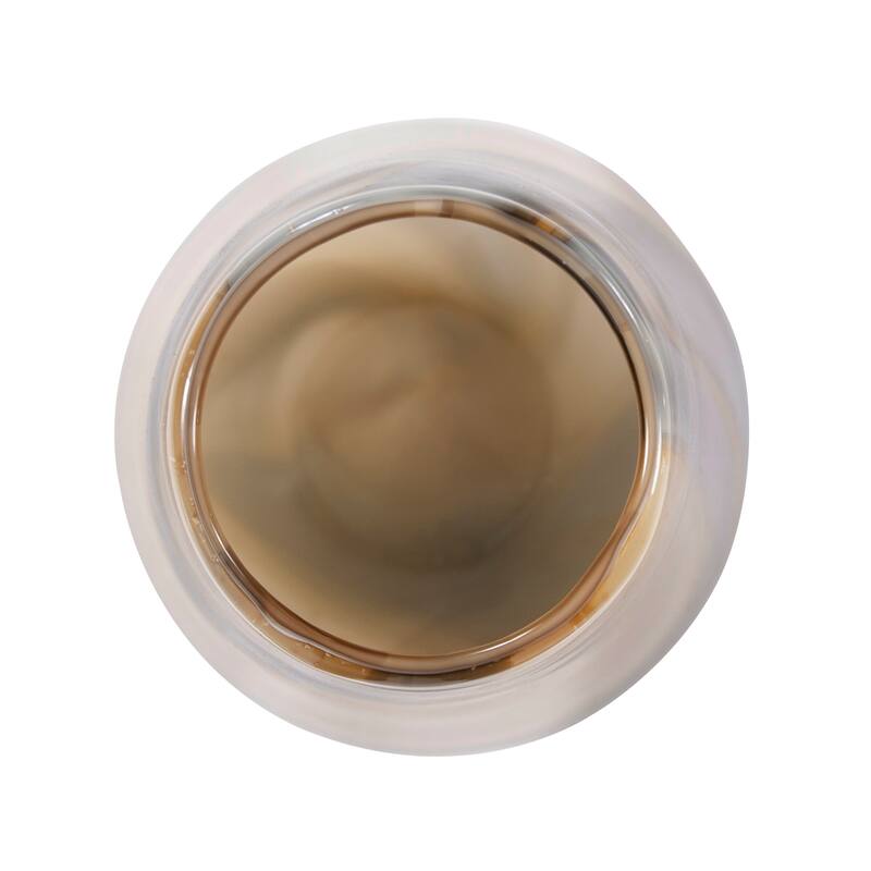 Allan Andrews Hand Blown Decorative Tan Sand Art Glass Tapered Vase