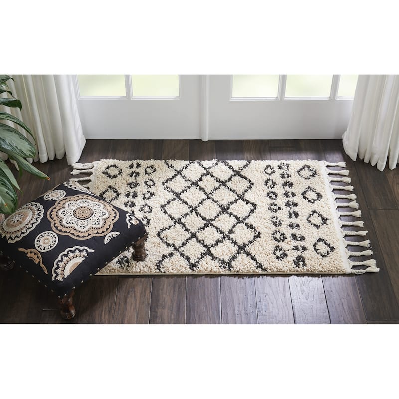 Nourison Moroccan Shag Plush Boho Area Rug