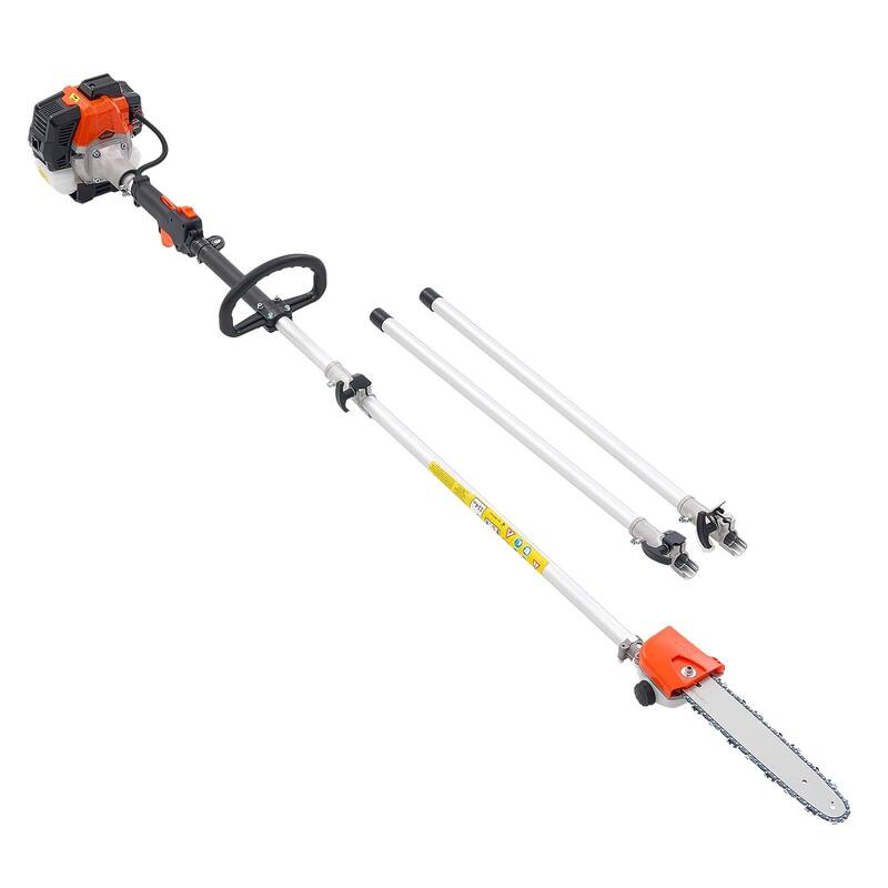 Gas Pole Saw 25CC 2-Stroke Extendable Cordless Tree Trimmer 12 in Cutting Bar