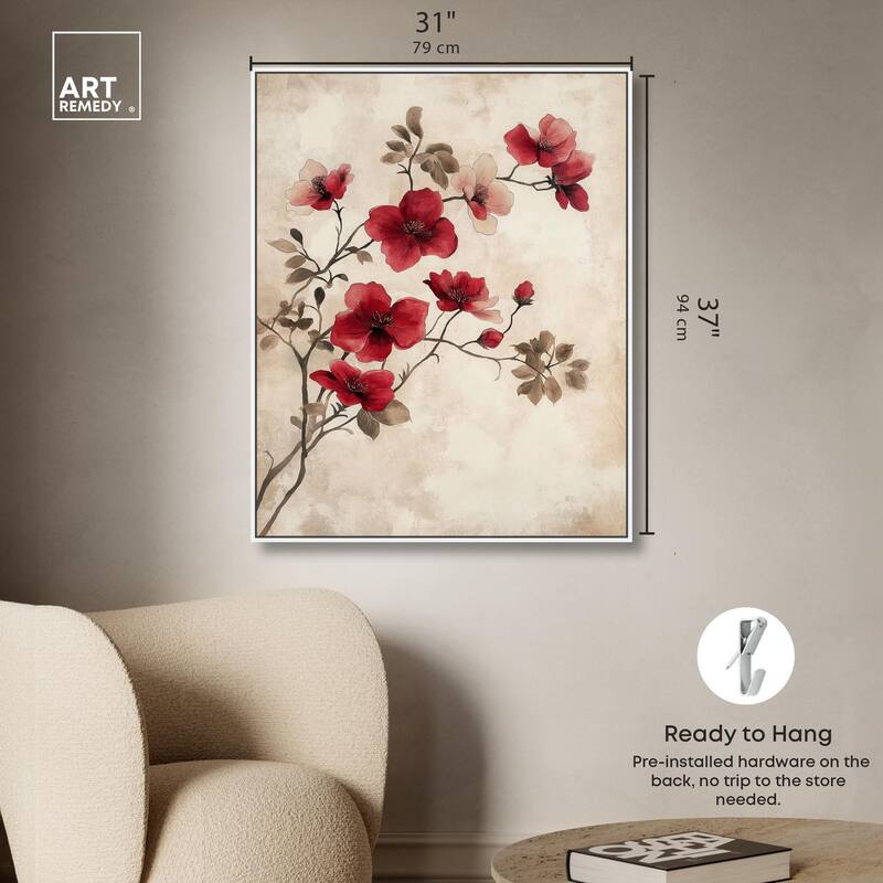 Cherry Bloom Canvas by Art Remedy
