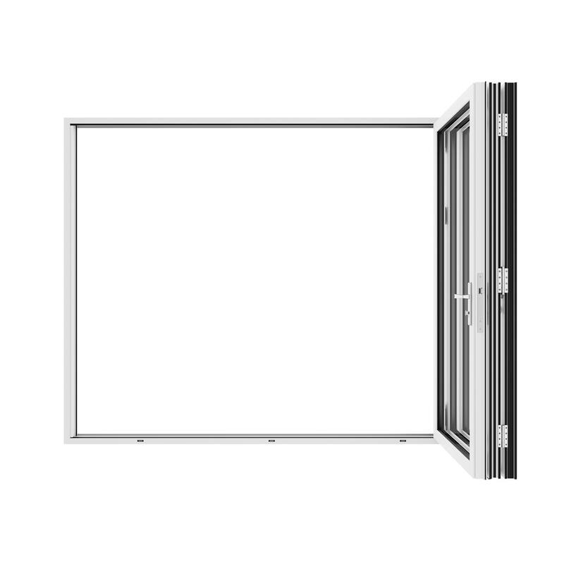 KaMic 96" x 80" 3-Panel Aluminum Patio Folding Door Left to Right-Outswing