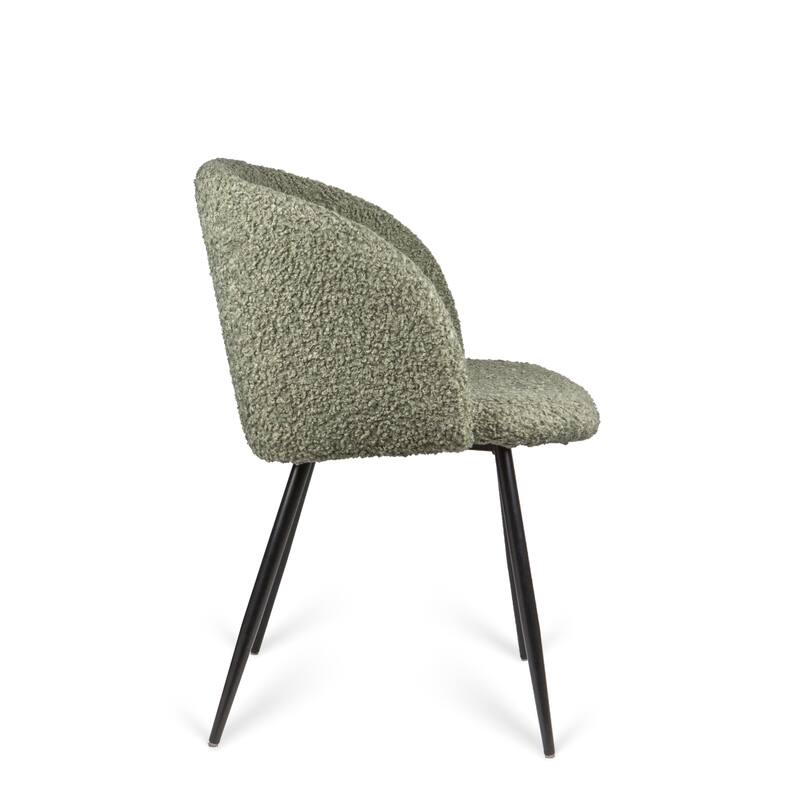 Rocking Accent Chair Tufted Upholstered Linen Wingback