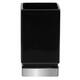 3-Piece Countertop Accessories Set Spirella Roma Black And Silver Stoneware