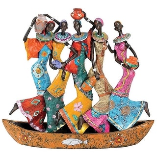 Design Toscano The Maiden Water Carriers of Ghana Sculpture