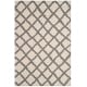 preview thumbnail 18 of 60, SAFAVIEH Dallas Shag Melahat Trellis 1.5-inch Thick Rug 4' x 6' - Ivory/Grey - Rectangle