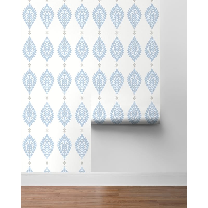 Luxe Haven Palm Frond Peel and Stick Wallpaper - 27 in. W x 18 ft. L