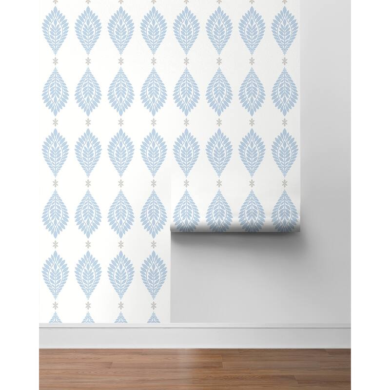 Luxe Haven Palm Frond Peel and Stick Wallpaper 27 in. W x 18 ft. L