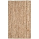 preview thumbnail 126 of 171, SAFAVIEH Jerneja Handmade Solid Chunky Jute Area Rug 3' x 5' - Natural/Ivory