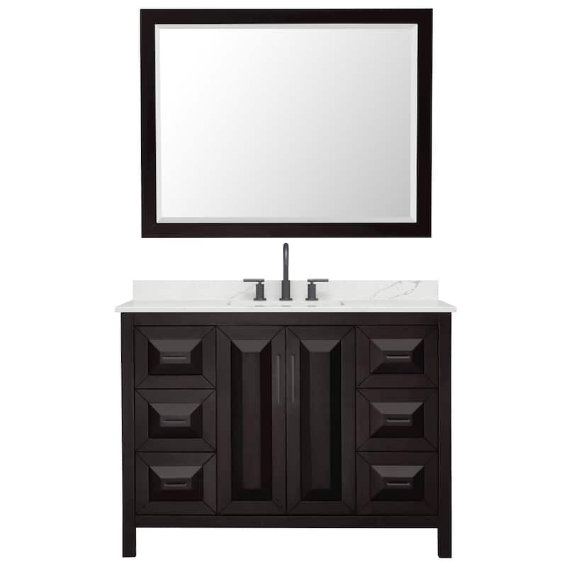 Wyndham Collection WCV252548S-QTZ-US3M46 Daria 48" Free Standing