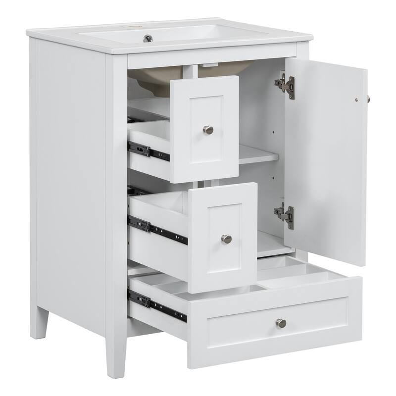 24 " Bathroom Vanity with Storage