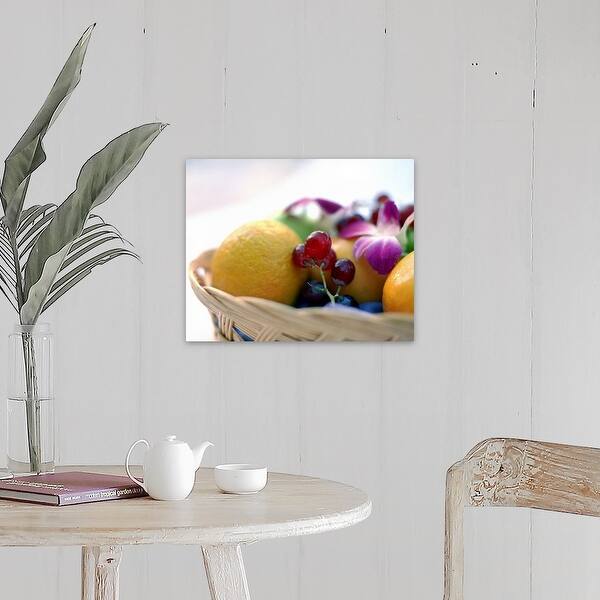 Shop Basket Of Fruit Canvas Wall Art Overstock 16379240