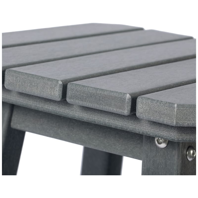 Laguna Hdpe All Weather Outdoor Patio 24" Square Counter Stool (Set Of 2)