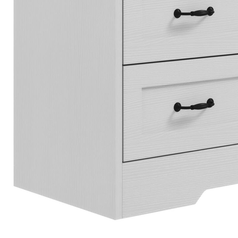 Moasis 6-Drawer 7-Drawer Double Dresser with Power Outlet and Organizer Bag