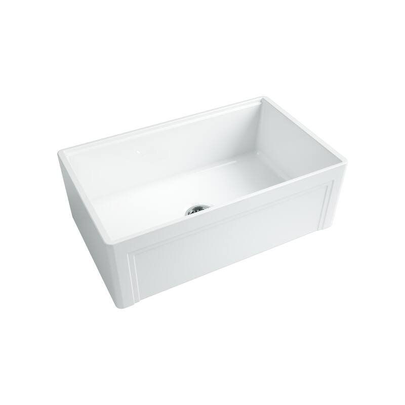 Devon 30 in. Fireclay Workstation Reversible Farmhouse Kitchen Sink
