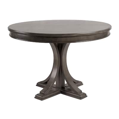44" Round Dining Table, Solid Wood Finish Classic Design，no chairs
