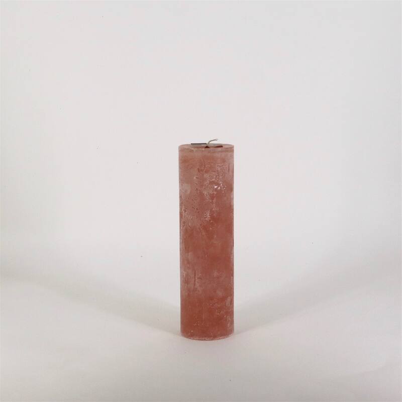 Small Pillar Candle 2.75"x9.85"H Brique - Brique