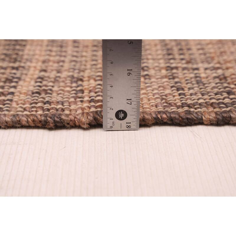 ECARPETGALLERY Flat-Weave Palas Denizli Tan Jute Kilim - 5'5 x 7'4