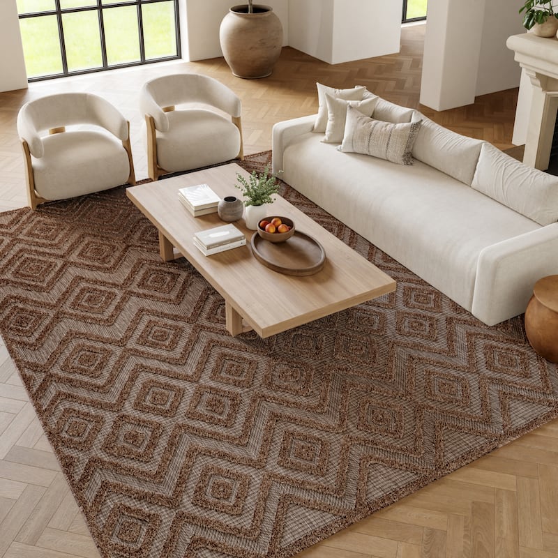 Nourison Versatile Indoor/Outdoor Geometric Flatweave Area Rug