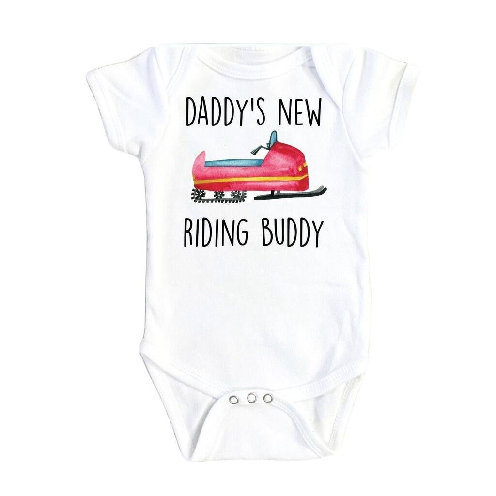 Snowmobile - Baby Boy Girl Clothes Infant Bodysuit Funny Cute Newborn 1A
