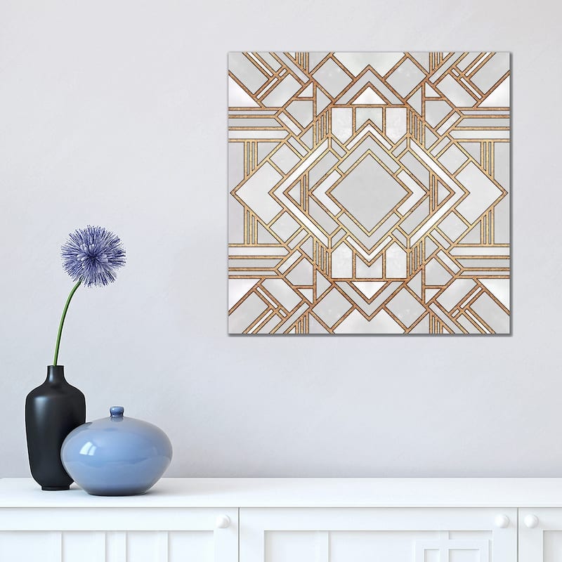 iCanvas "Art Deco I" by Elisabeth Fredriksson Canvas Print - 18x18x1.5