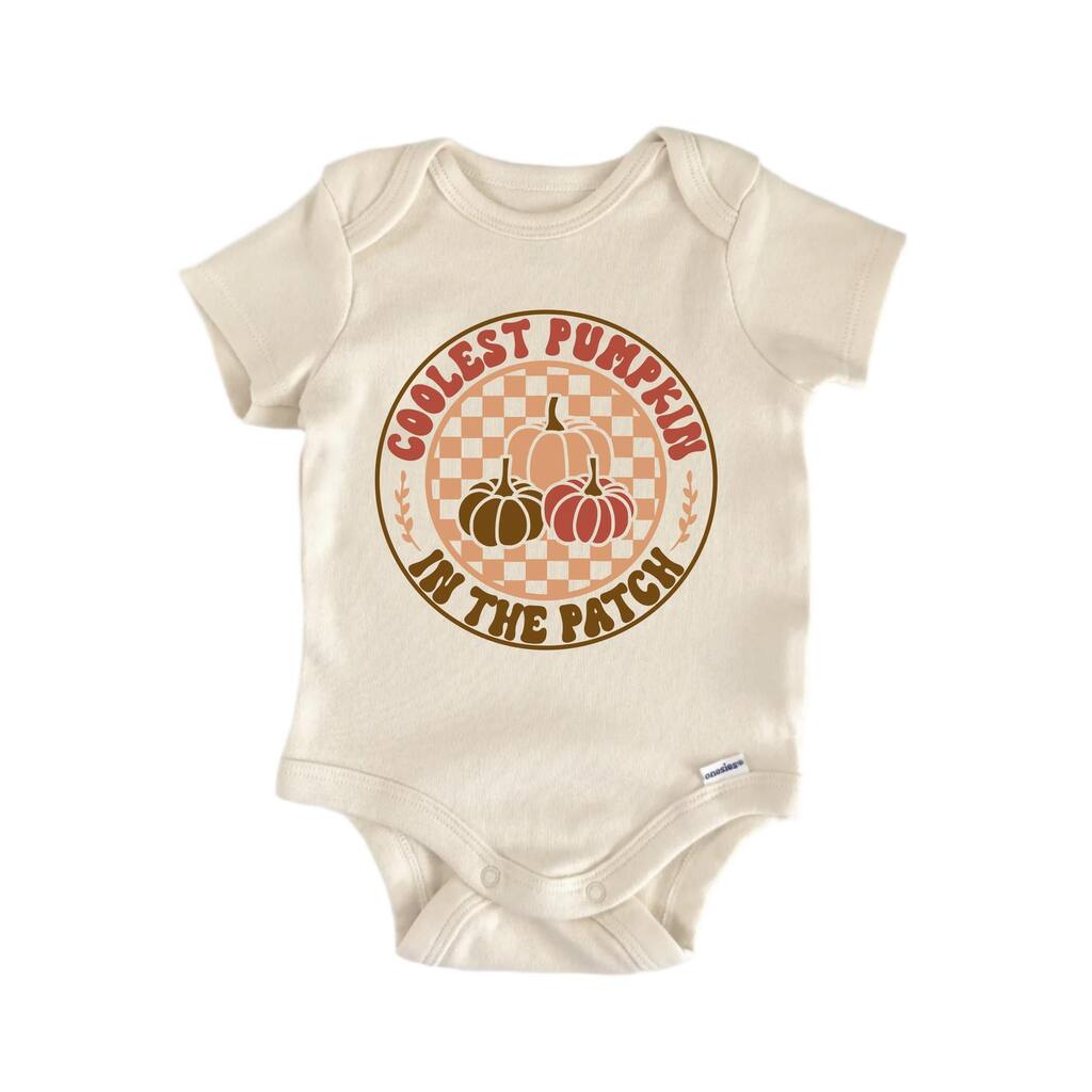 Coolest Pumpkin In the Patch Fall - Baby Boy Girl Clothes Bodysuit Funny Cute Newborn