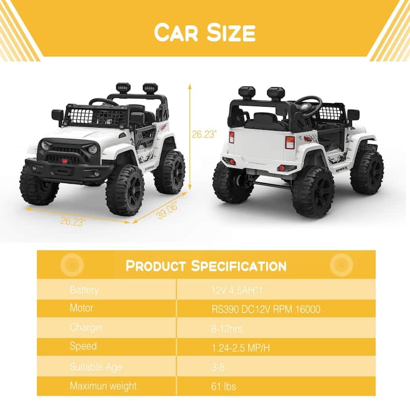 12V Ride Truck Car for Kids