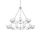 preview thumbnail 6 of 28, Colton Two-Tier Chandelier Chrome - 48"