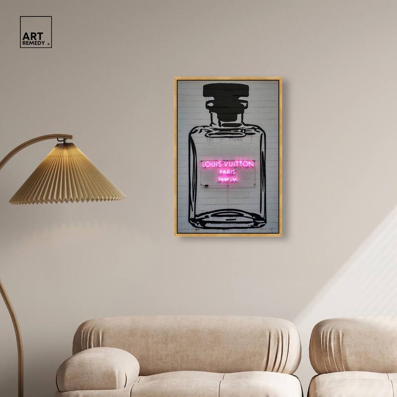 Parisian Parfum Pop Canvas by Art Remedy