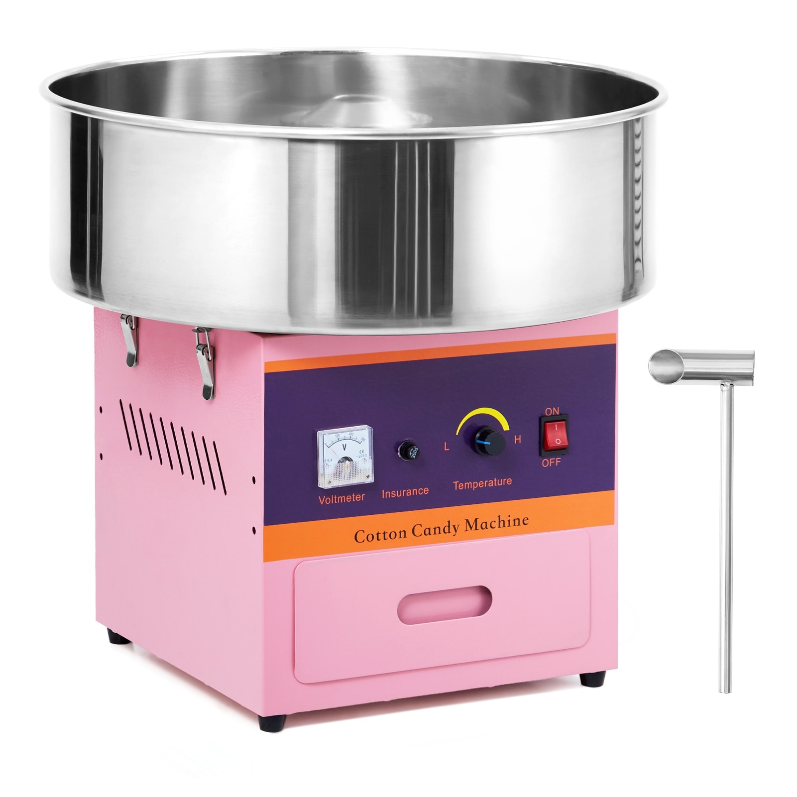 Blue Stainless Steel 1000W Cotton Candy Machine with Smart