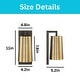 preview thumbnail 3 of 3, Modern led light iron shade lamp brass bronze bathroom light - N/A