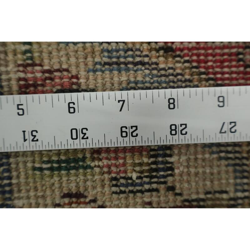 Hand Knotted Oriental 100% Wool Carpet Traditional Tribal Red Tabriz Area Rug - 4' 10'' X 3' 5''