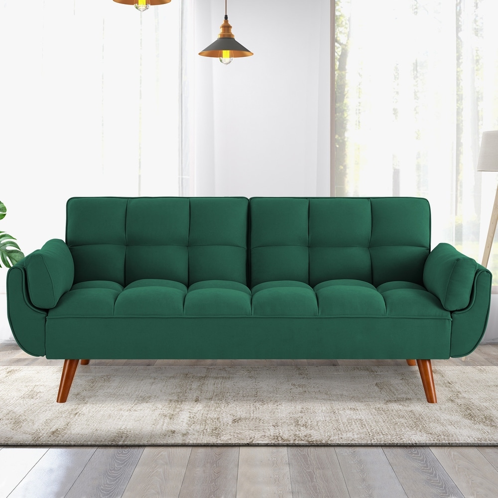 Green Tufted Back Sleeper Sofa Bed Bath Beyond