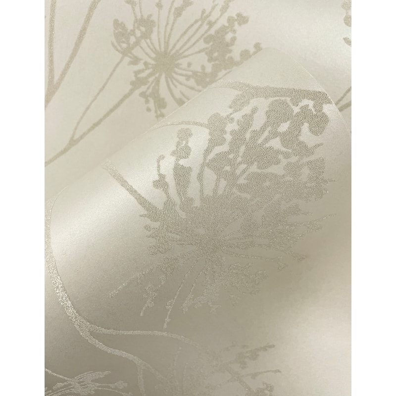 Seabrook Designs Wild Grass Glass Beaded Unpasted Wallpaper - 20.9 in W x 33 ft. L - Champagne