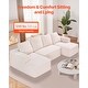 preview thumbnail 27 of 36, UIMOSO Modular Sectional Sofa, Modular Sofa Deep Seat, Cloud Sectional Couch with High Rebound Sponge and Density
