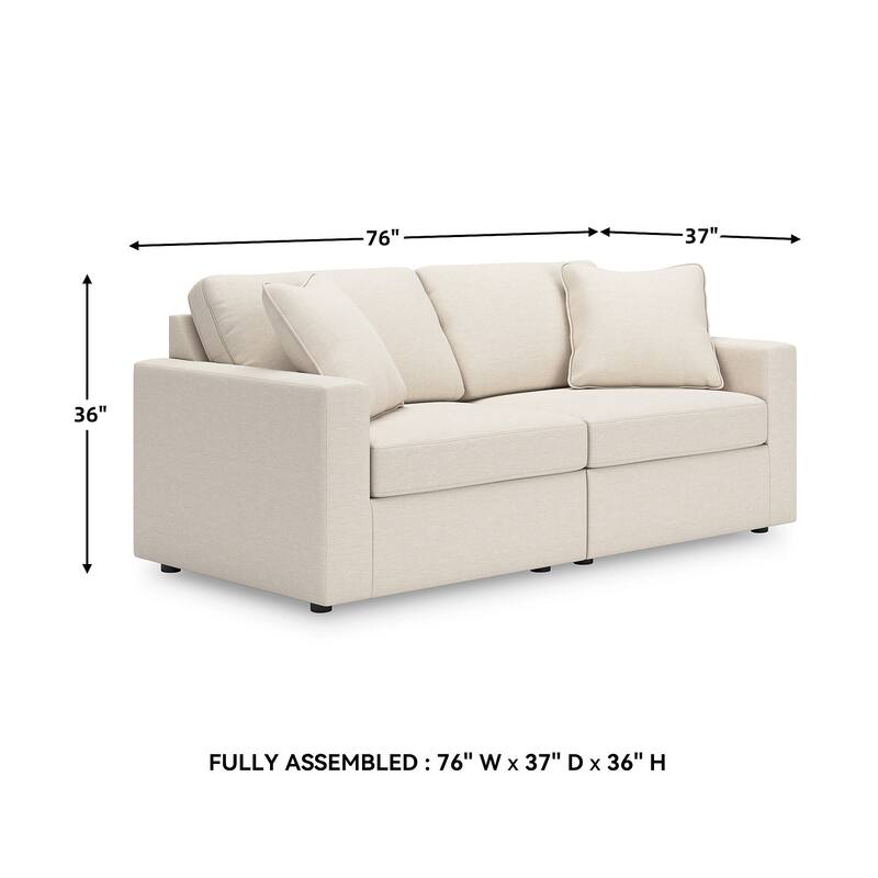 Signature Design by Ashley Modmax 2-Piece Loveseat - 76" W x 37" D x 36" H
