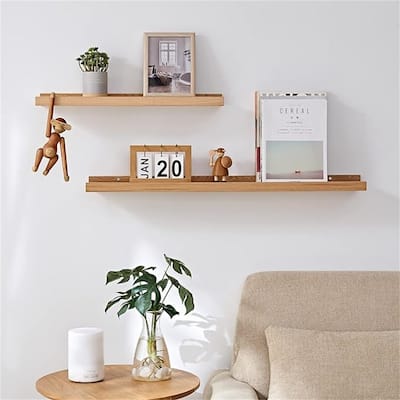 36 in Floating Shelves Wall Mounted Set of 2 - 36"D x 4"W x 1.5"H