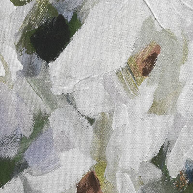 White Peony Bouquet Soft by Pamela Gatens Canvas Art Print