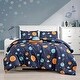 preview thumbnail 1 of 3, MarCielo Kids Girls Boys Comforter Set Universe Space Full - Queen